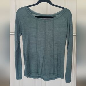 Women's Green Prana Long Sleeve Top